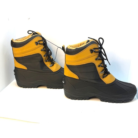 AKADEMIKS MEN'S SNOW BOOTS Wheat Color Size 12 NWT - Picture 4 of 8